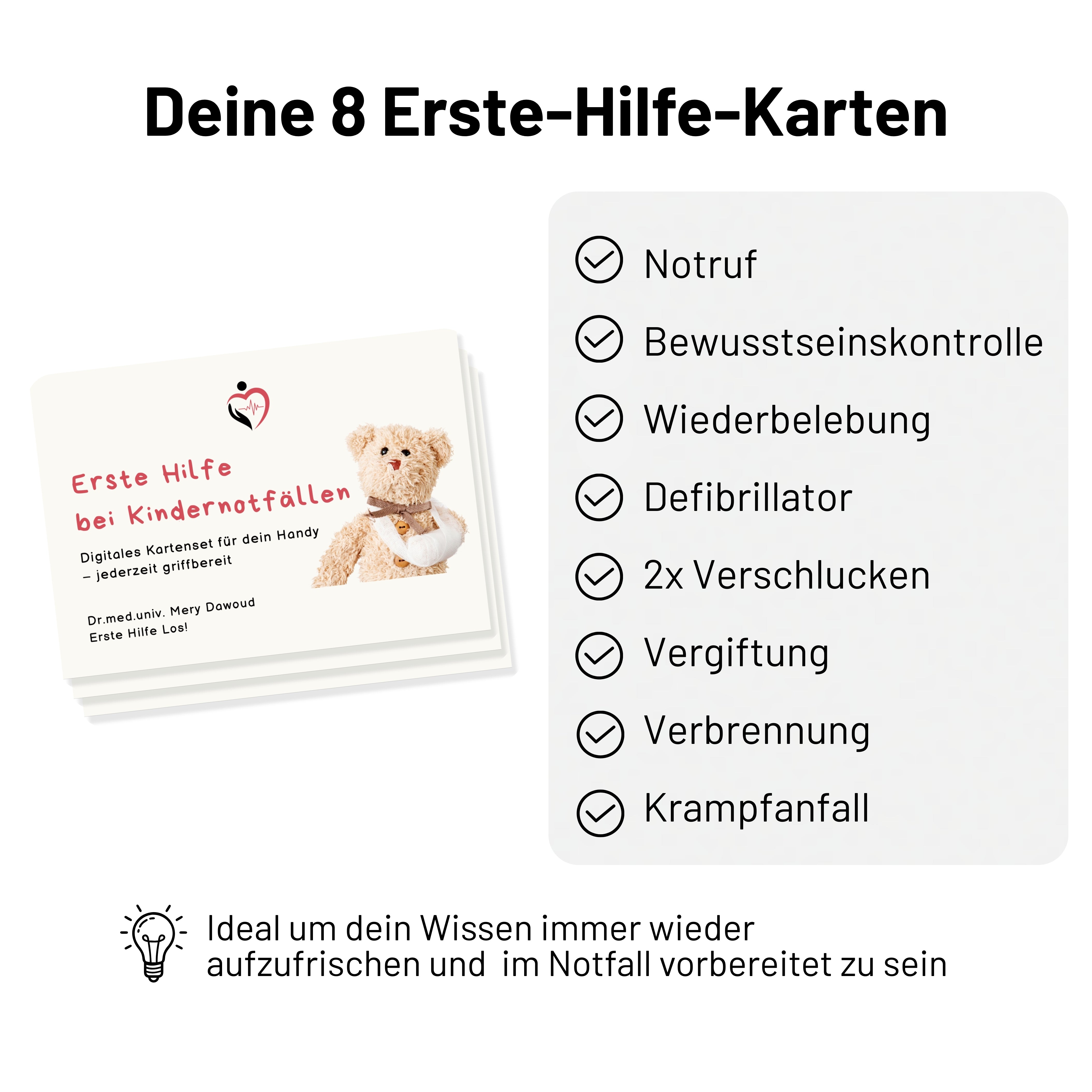 SAFEPLACE Bundle: Kindersicherheits-Set + Online Erste-Hilfe-Kurs